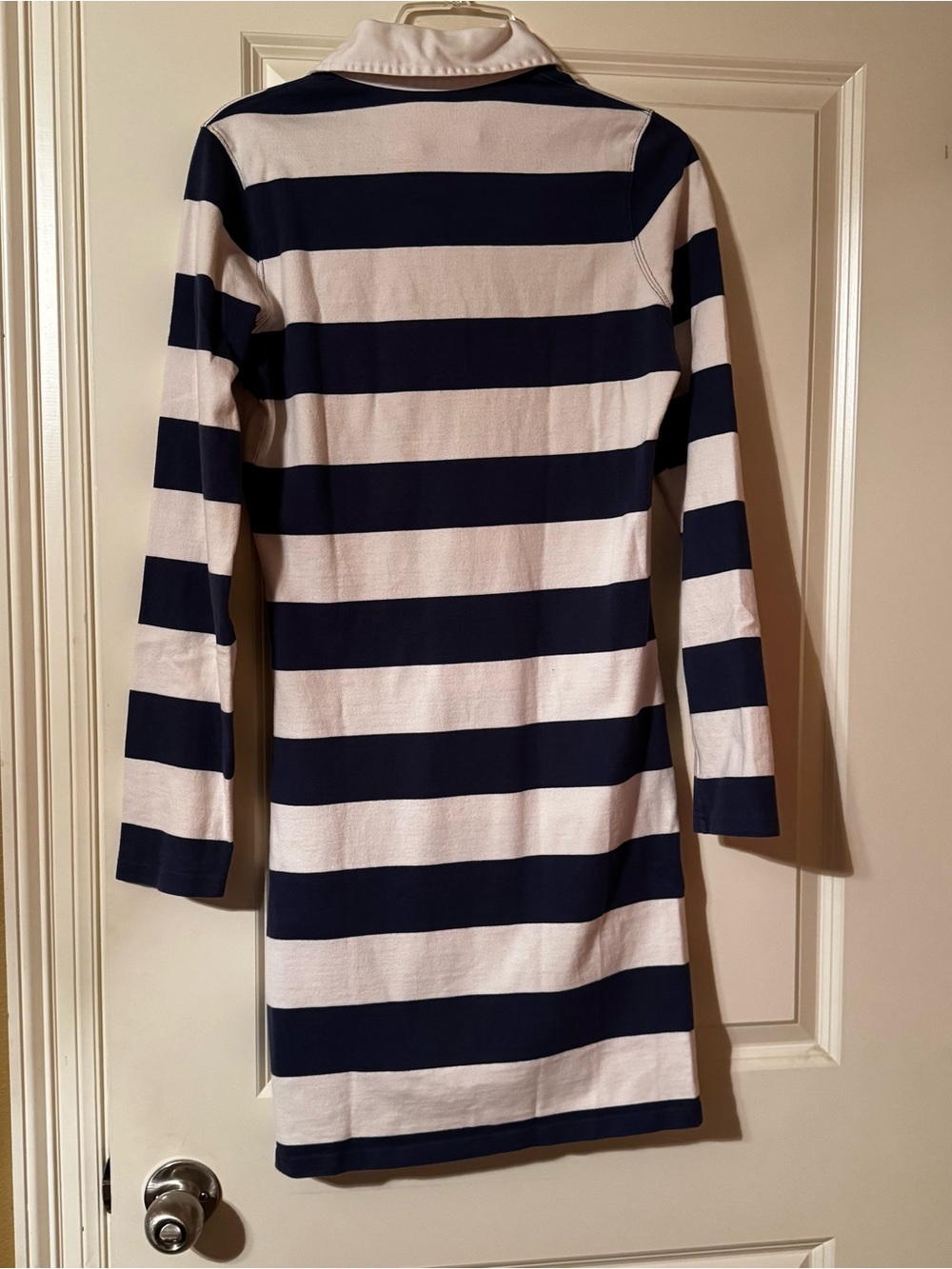 Vineyard Vines Rugby Dress Women’s M Navy White Striped Long Sleeve Preppy - Picture 5 of 6